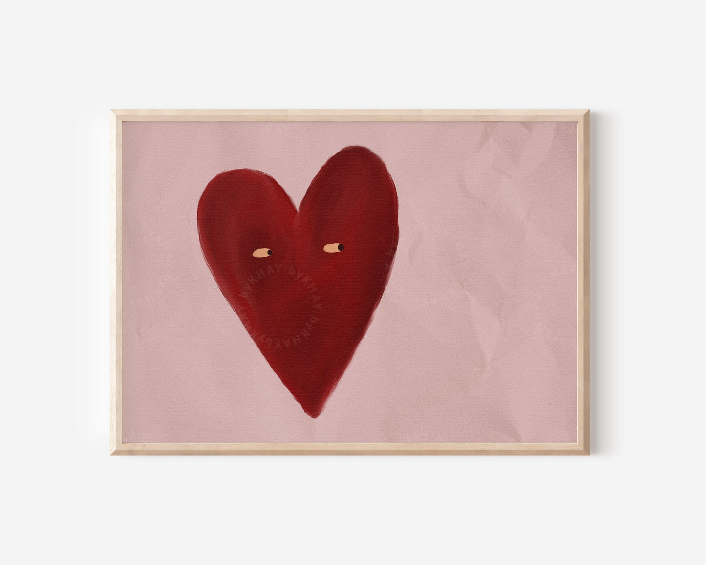 Love Heart Pink Print