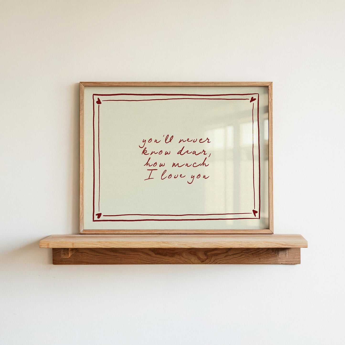 You'll Never Know Dear Red Hearts