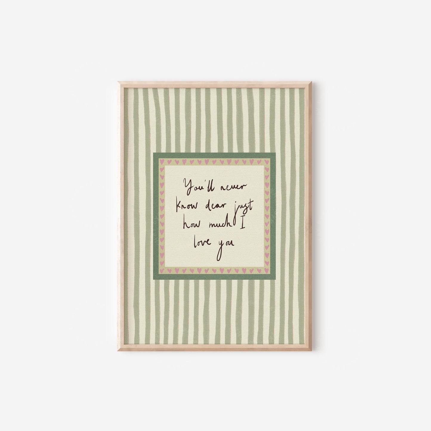 You'll Never Know Dear Green