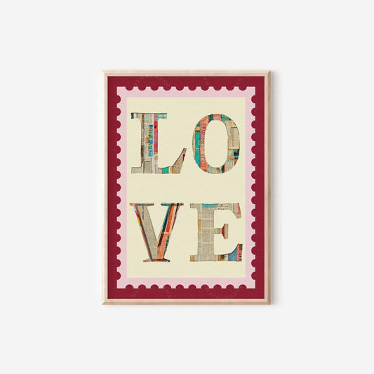 Love Newspaper Collage