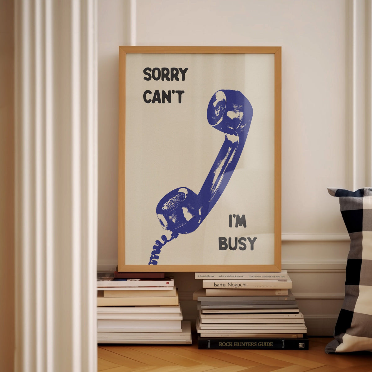 Sorry Can't I'm Busy Retro Phone