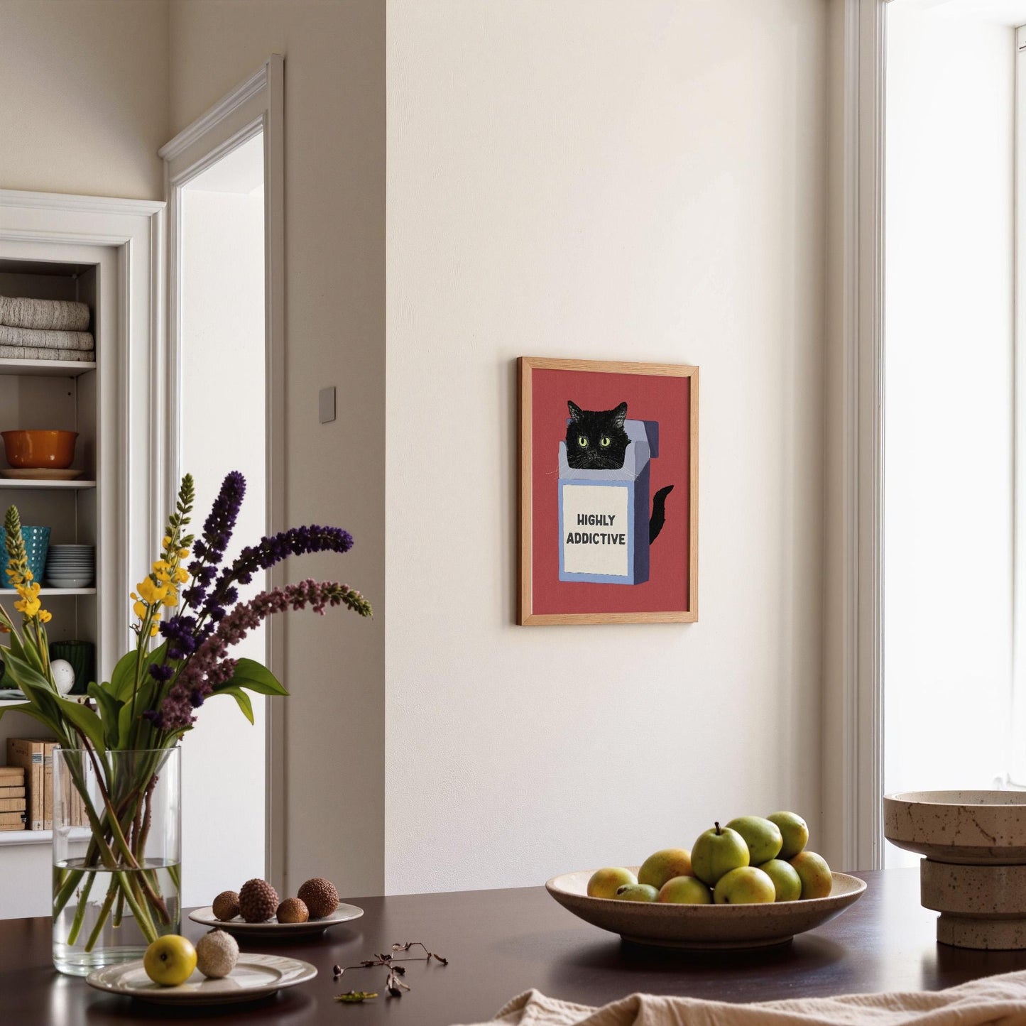 Highly Addictive Black Cat Red