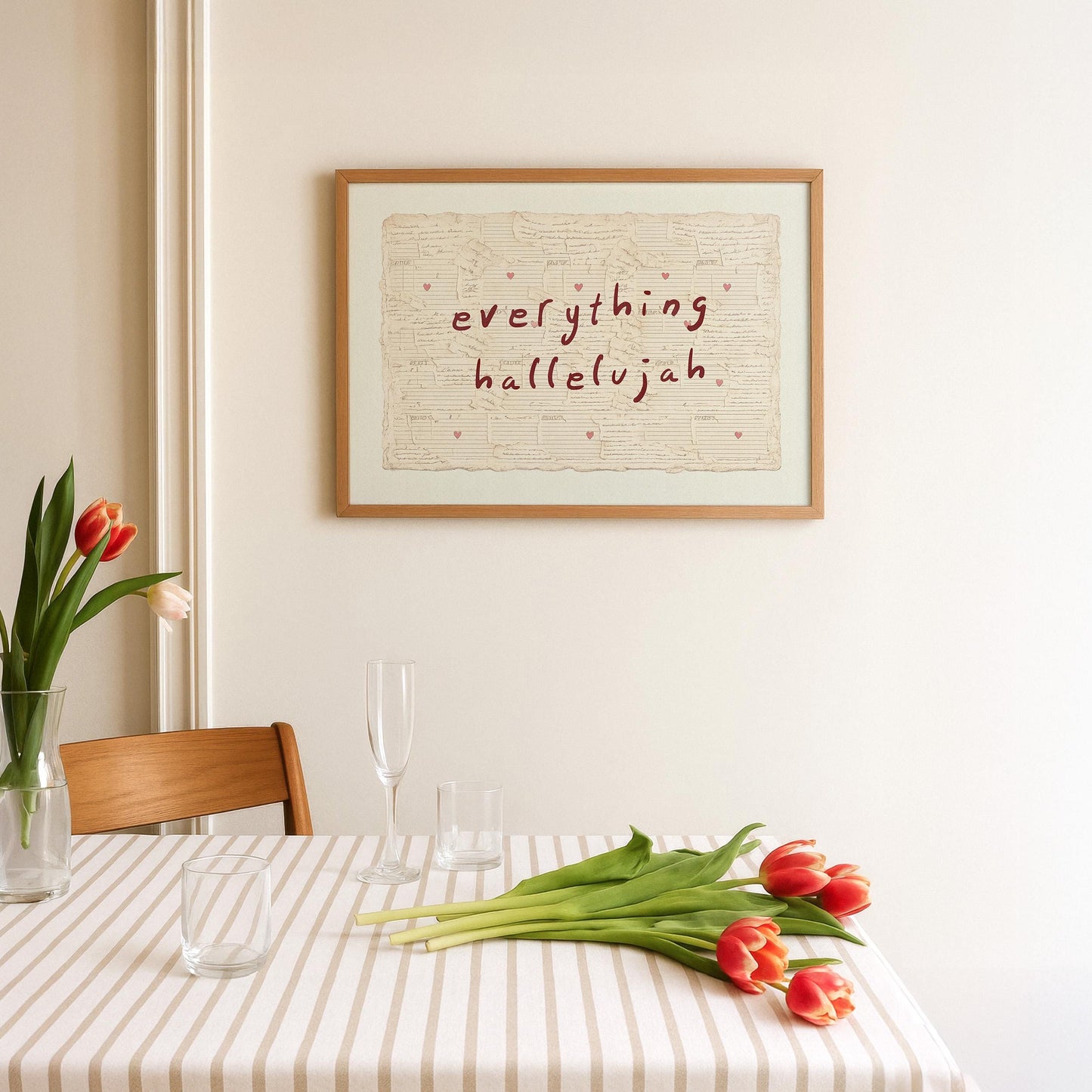 Everything Hallelujah Vintage Love Letter Horizontal