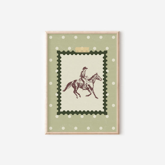 Cowboy Rodeo Western Green