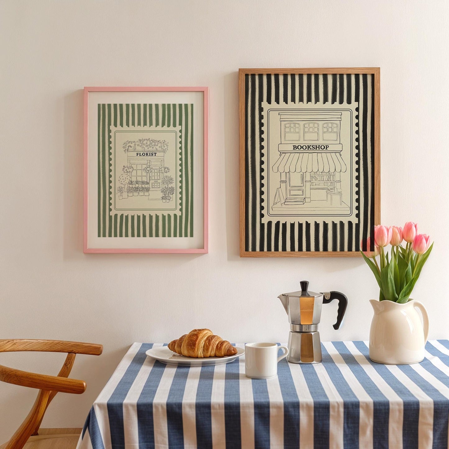 Florist Stripe Green