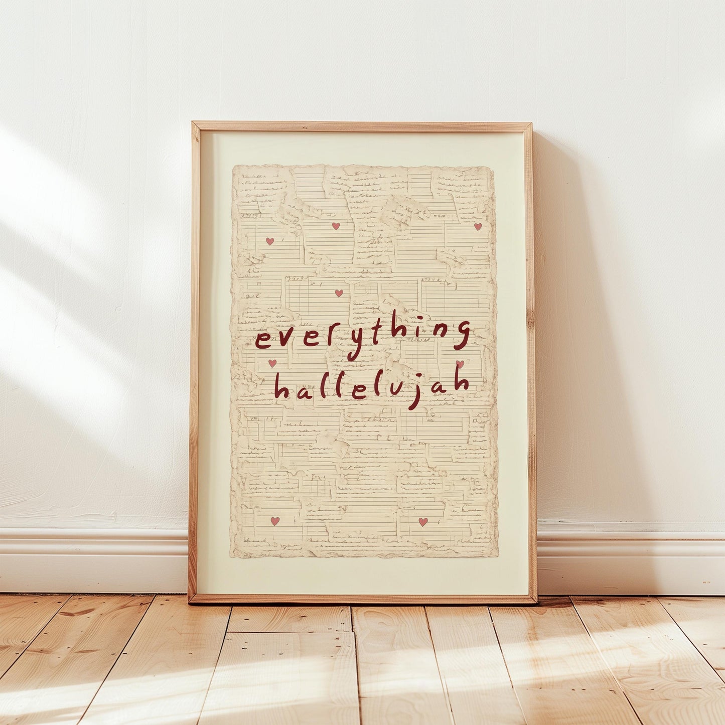 Everything Hallelujah Vintage Love Letter