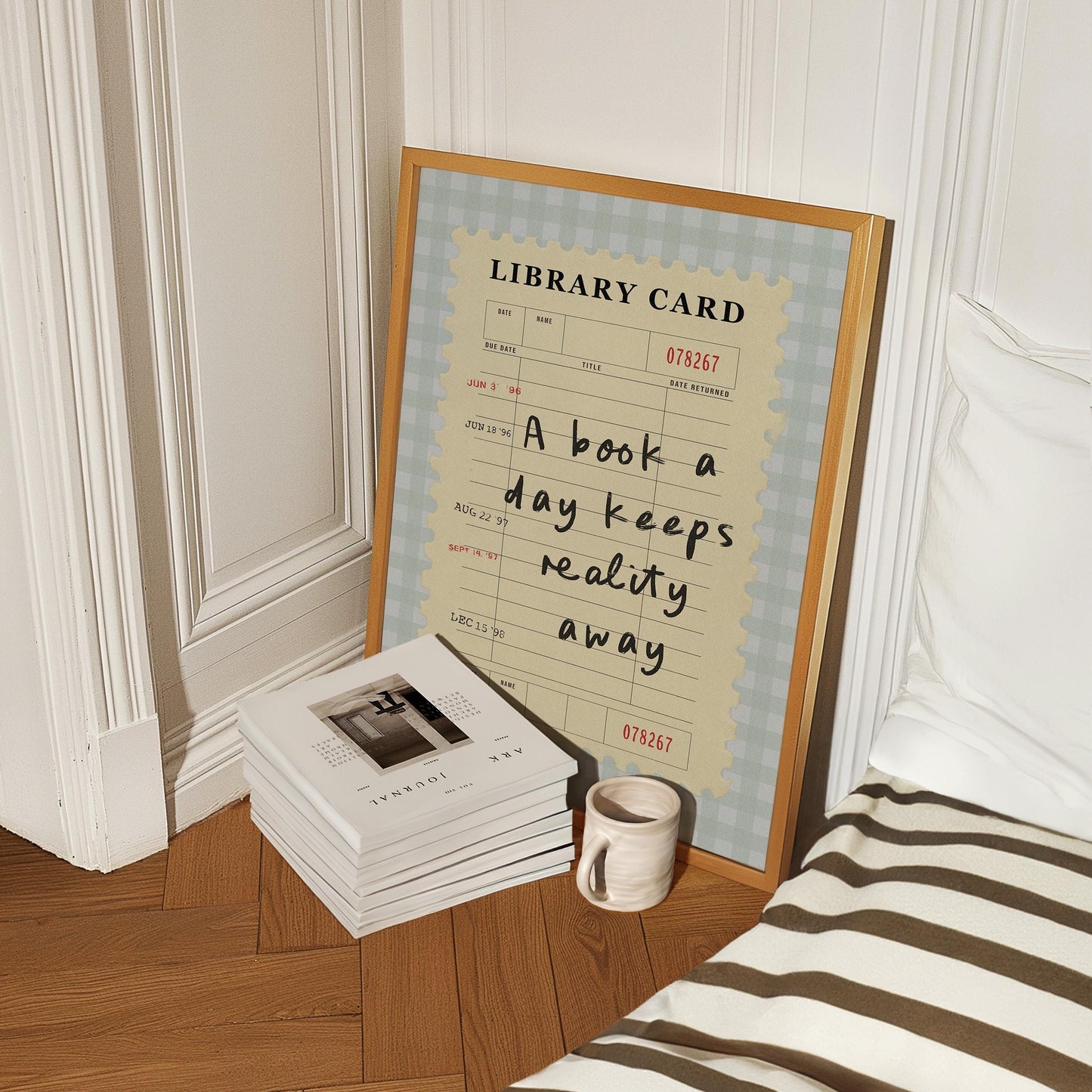 A Book A Day Keeps Reality Away Blue