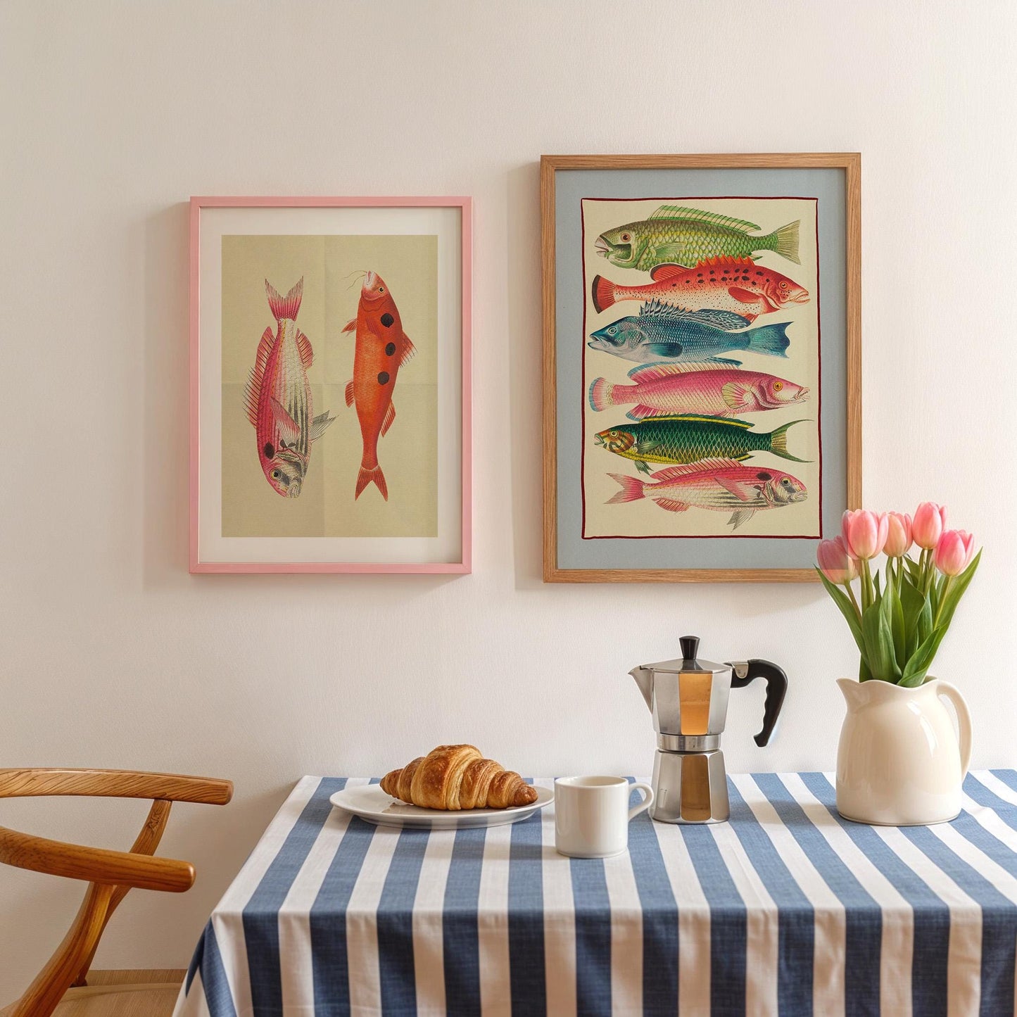 Colourful Fish Illustration Blue