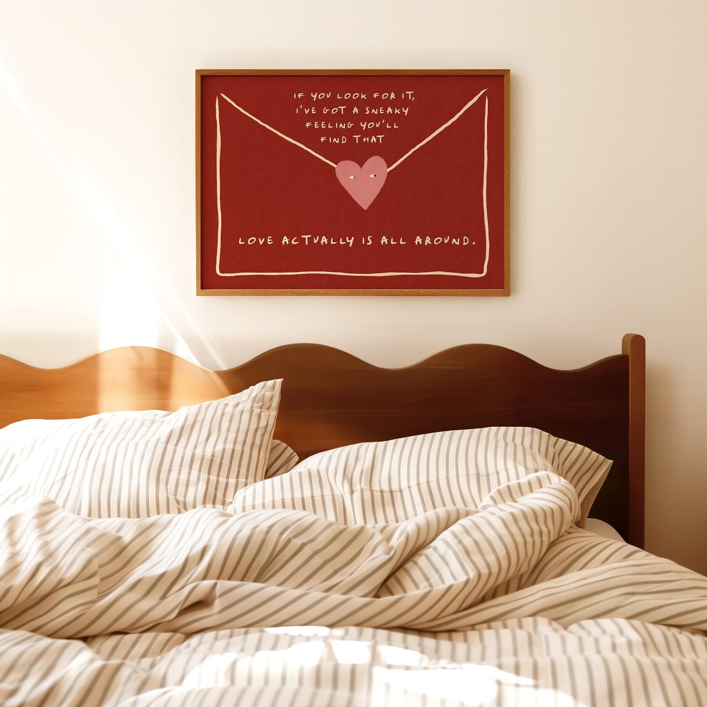 Love Actually Is All Around Love Letter Red