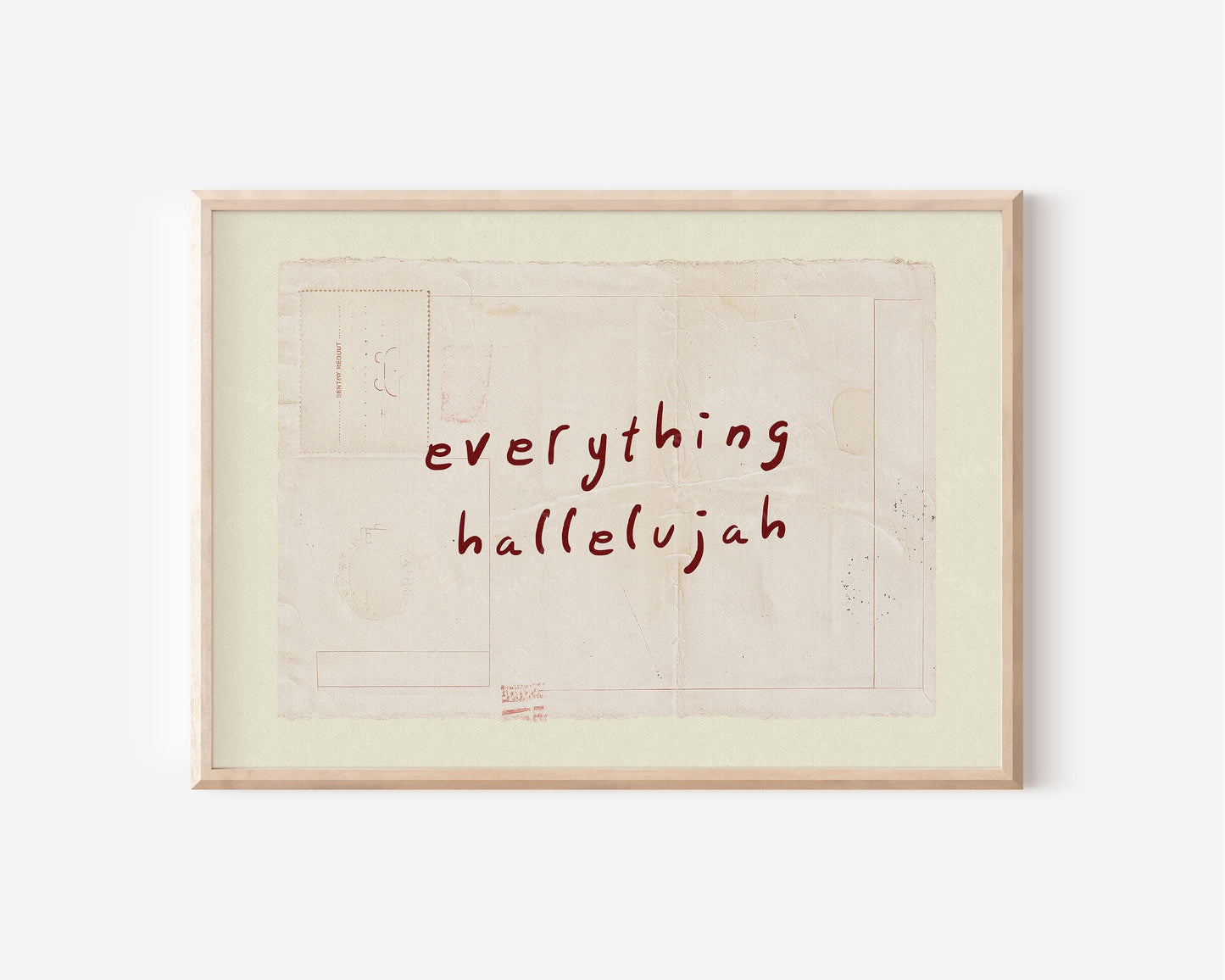 Everything Hallelujah Red Horizontal