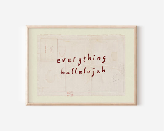Everything Hallelujah Red Horizontal