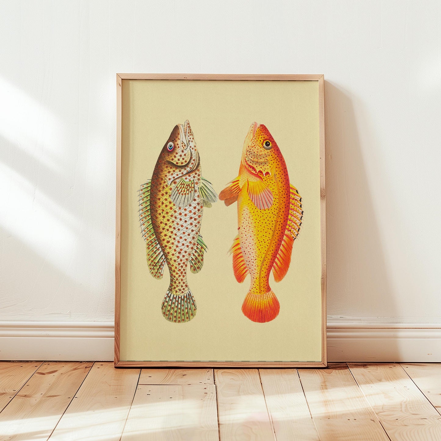 Fish Art Pink Orange