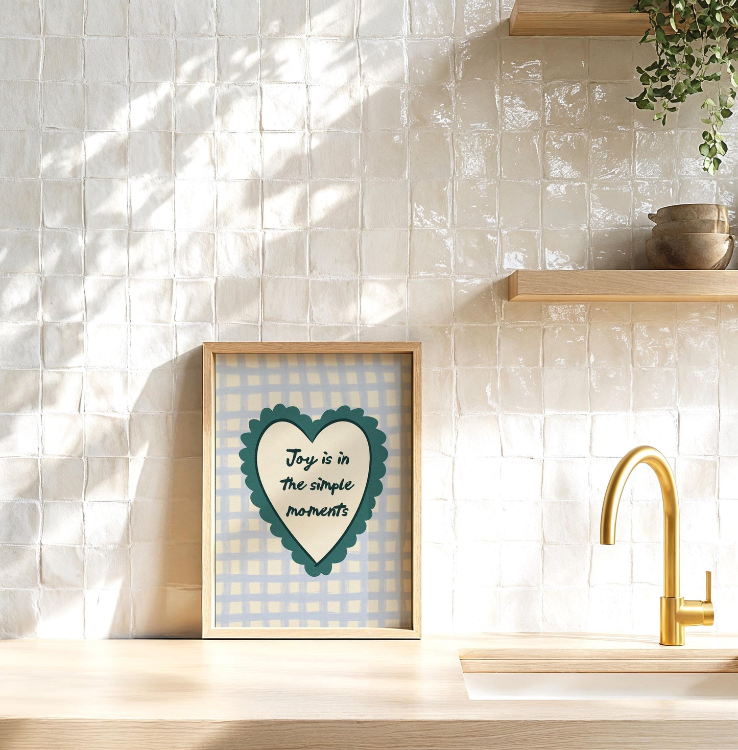 Joy Is In The Simple Moments Blue