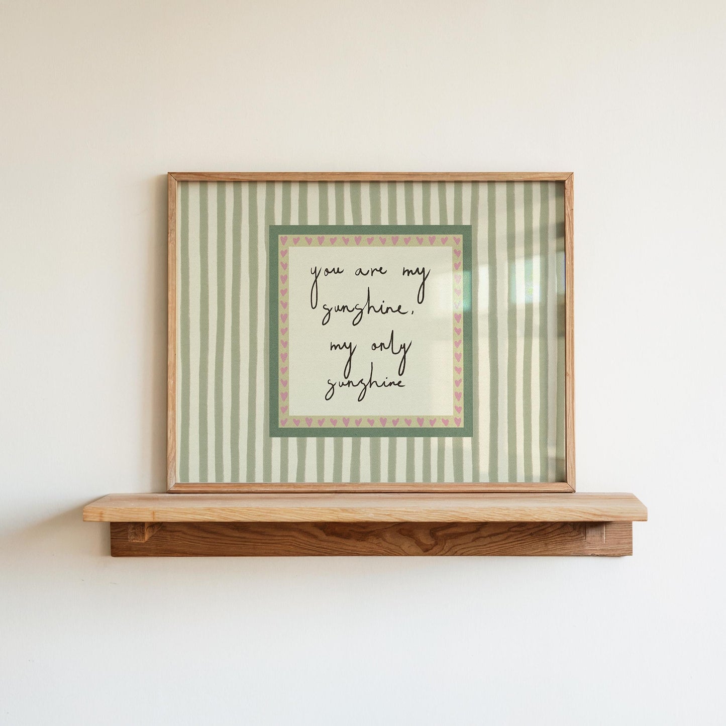 You Are My Sunshine Green Stripe