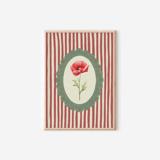 August Birth Flower Poppy