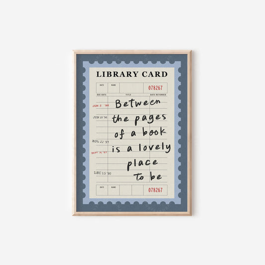 Between The Pages Book Blue