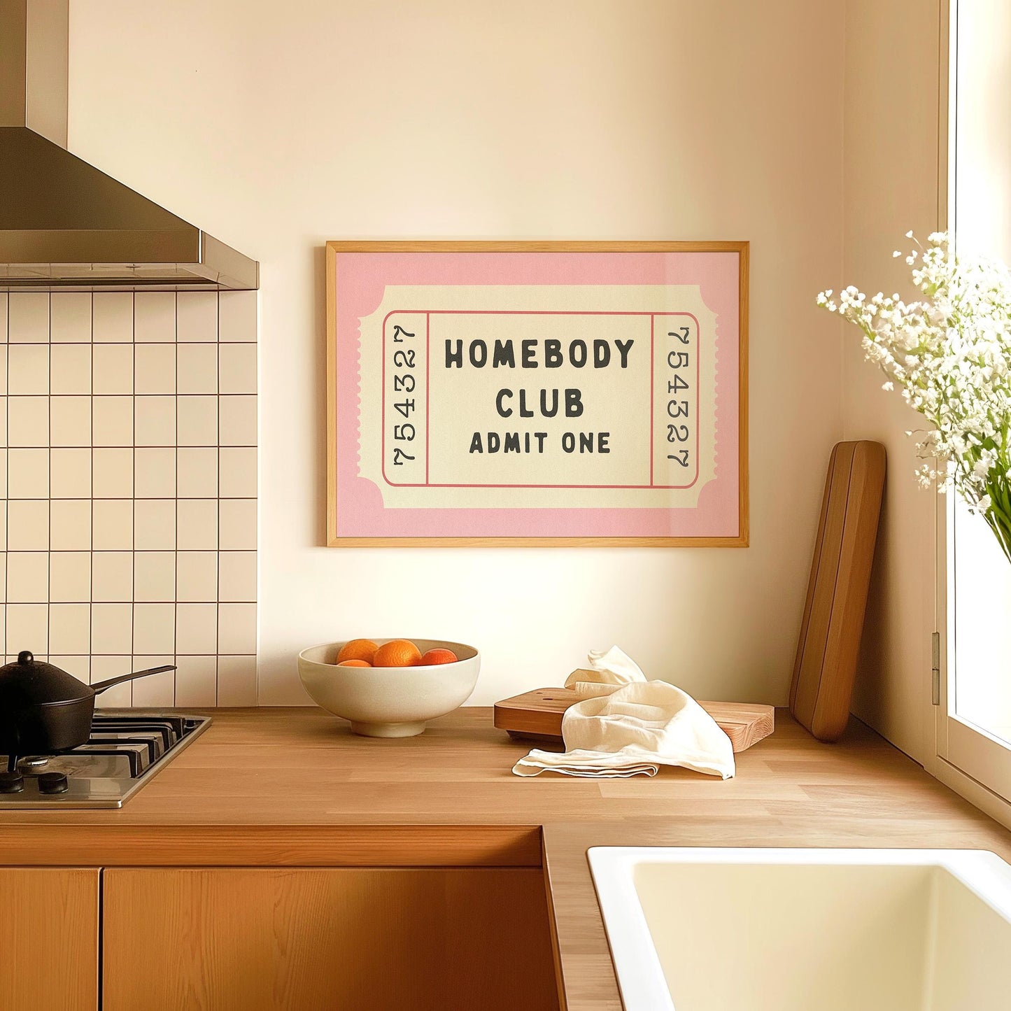 Homebody Club Single Ticket Pink