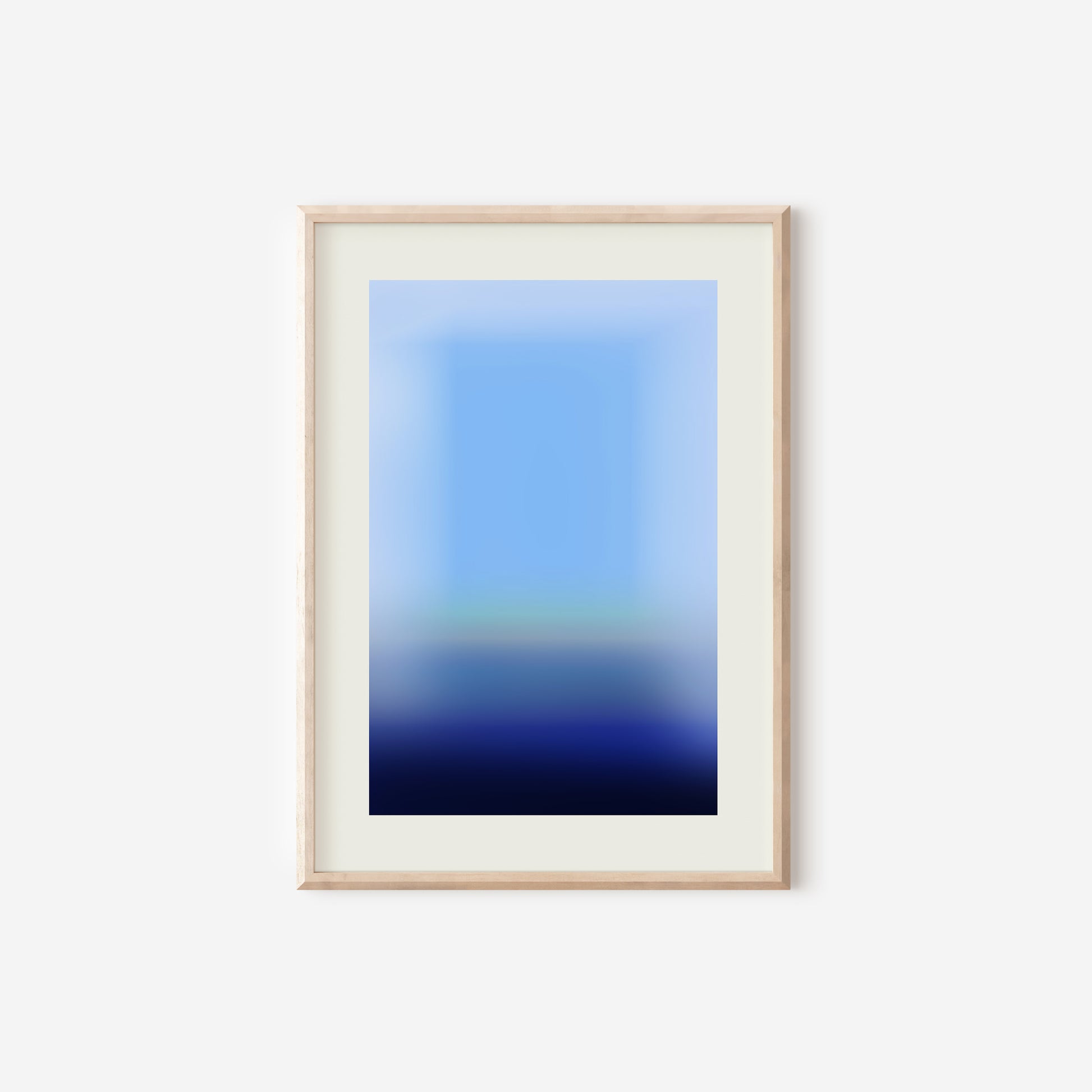 a picture of a blue and white abstract painting