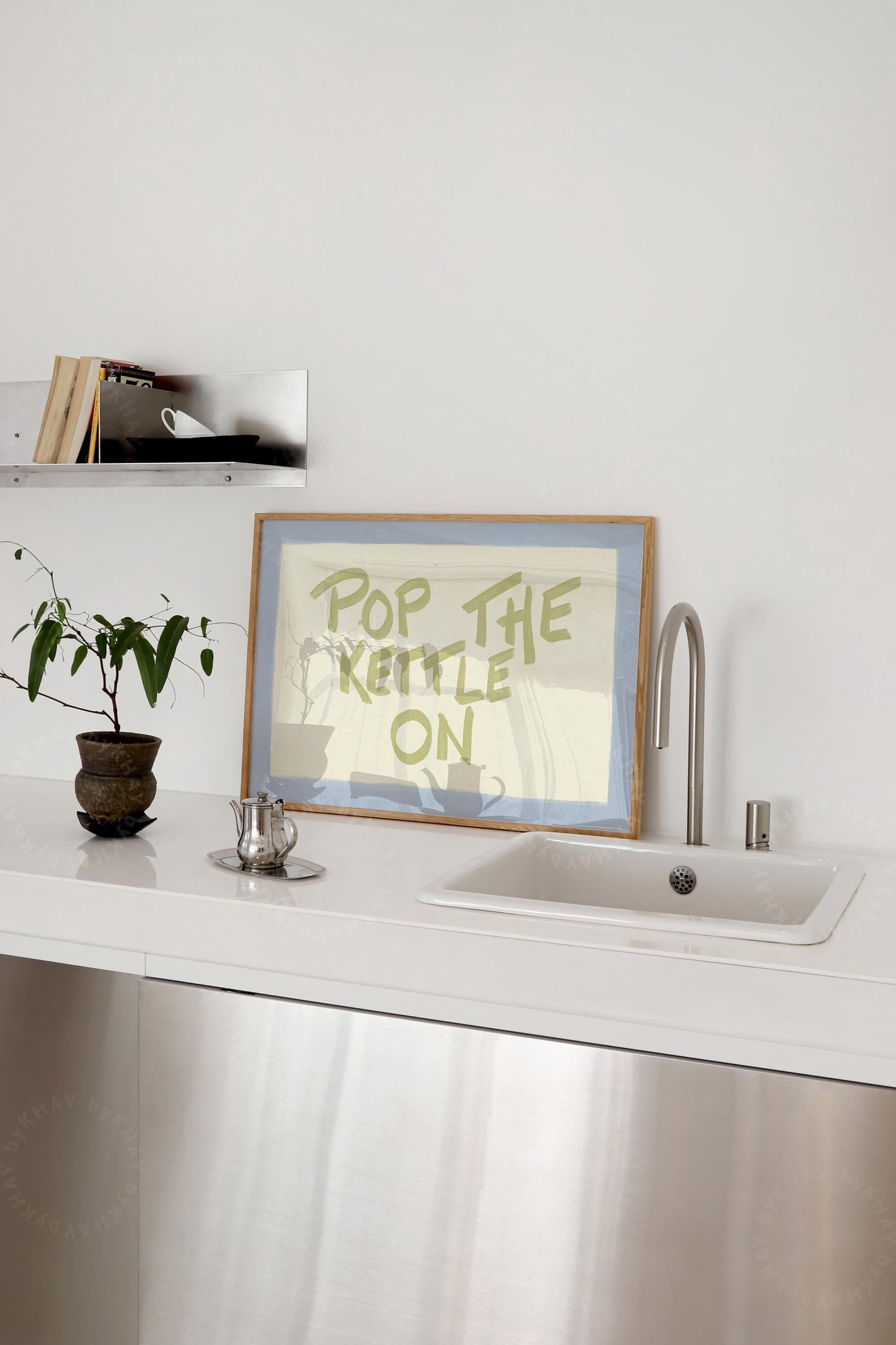Pop The Kettle On Blue