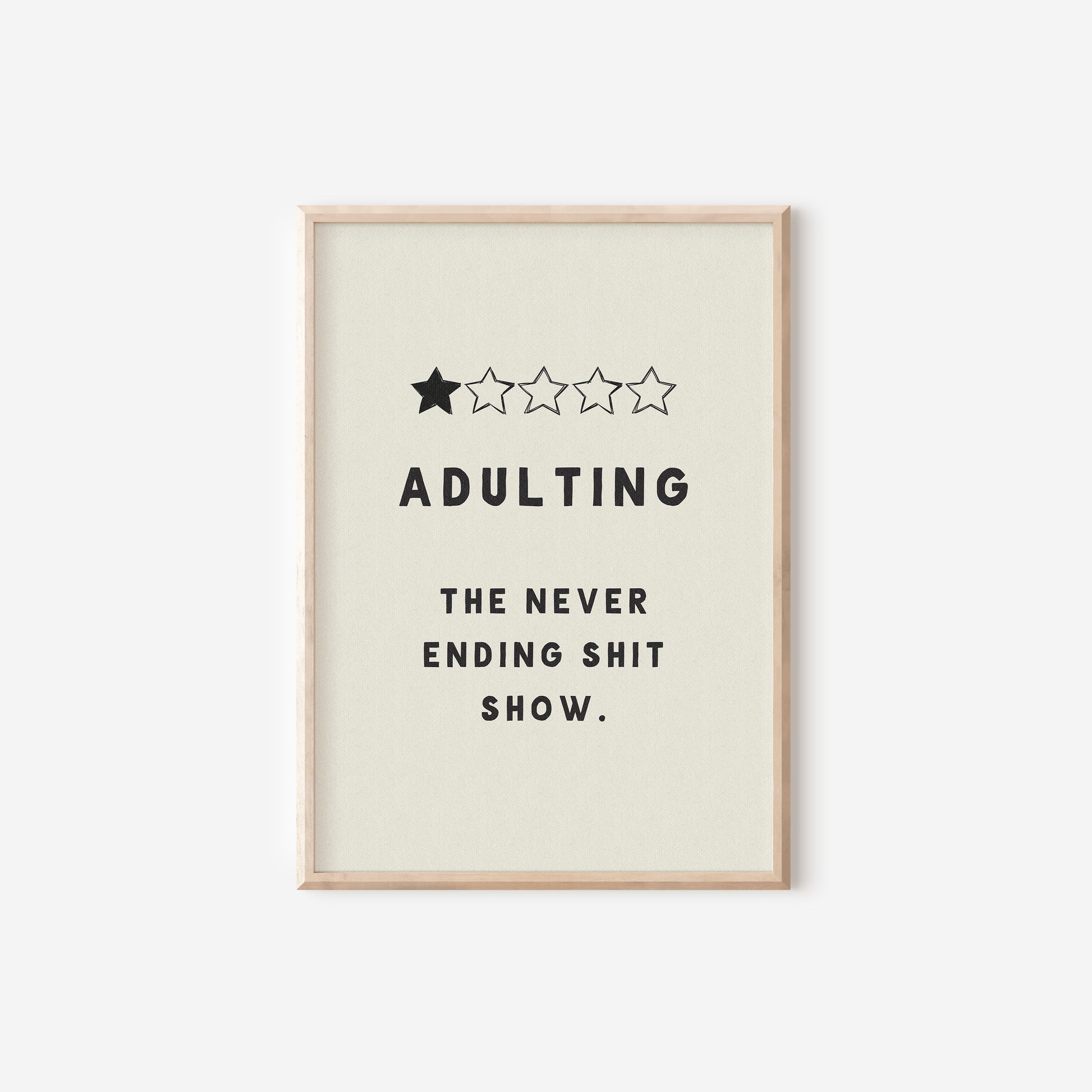 a black and white poster with the words adulting on it