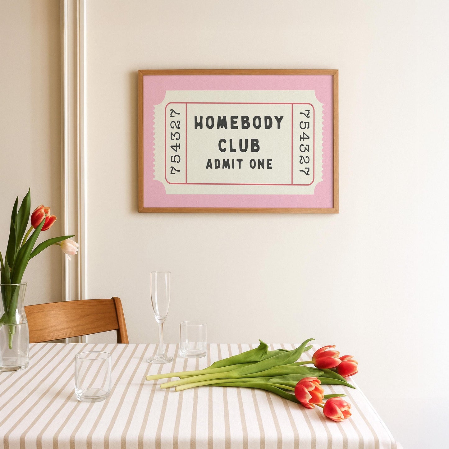 Homebody Club Single Ticket Pink