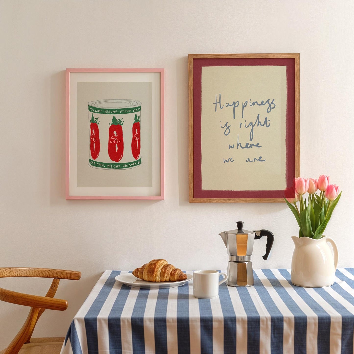 Happiness Is Right Where You Are Red