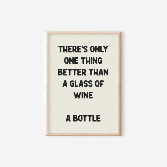 A Glass of Wine Print