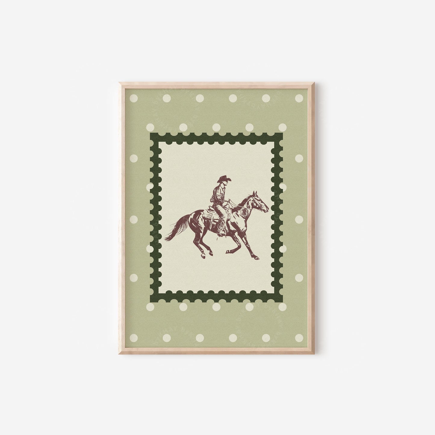 Cowboy Rodeo Western Green