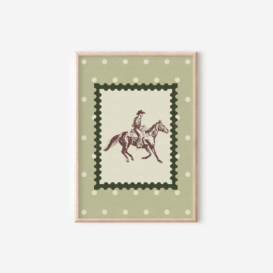 Cowboy Rodeo Western Green