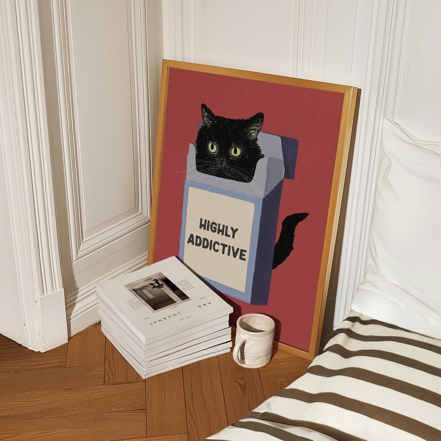 Highly Addictive Black Cat Red