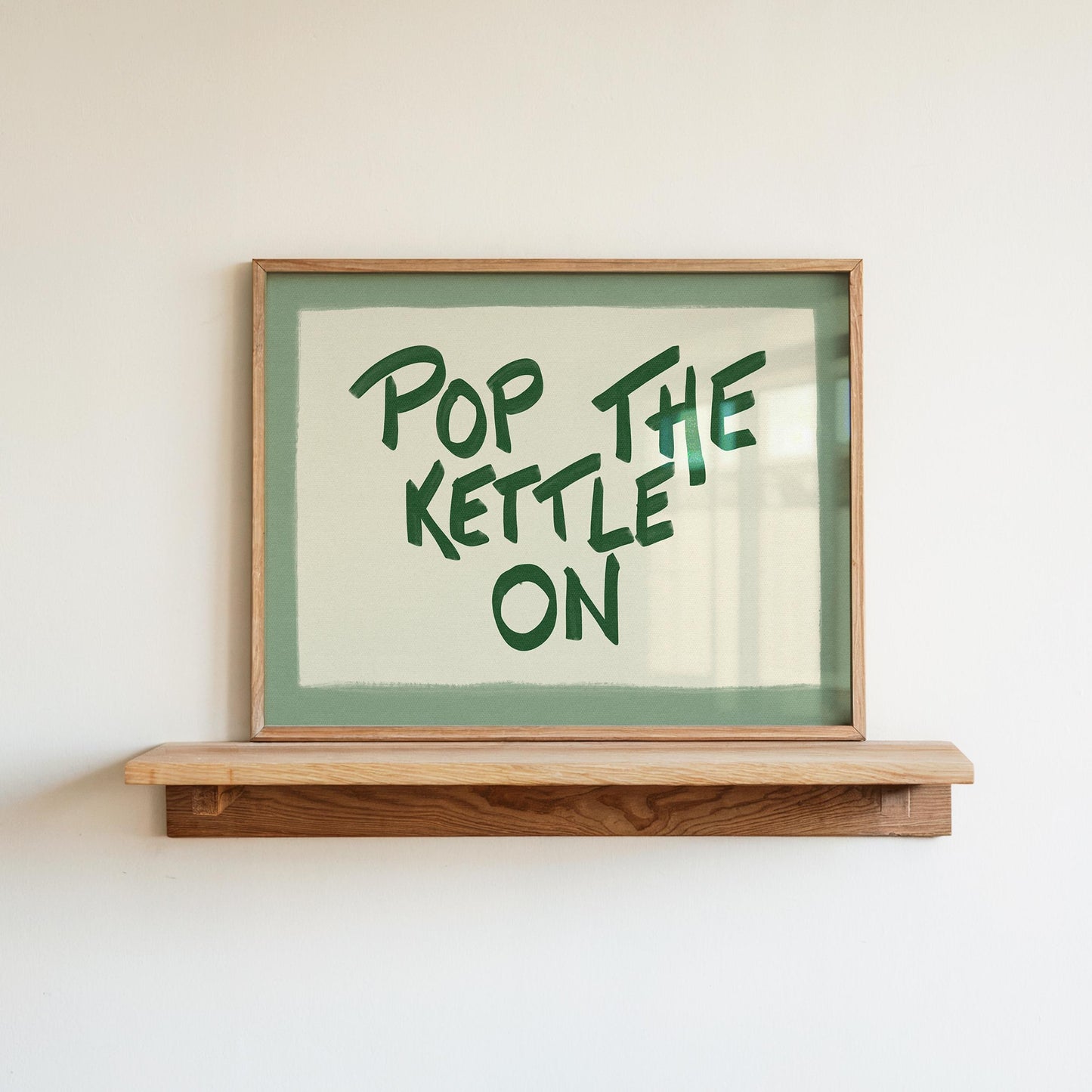Pop The Kettle On Sage Green