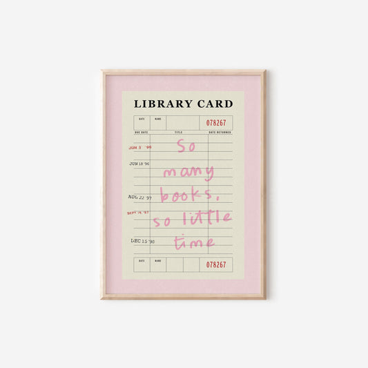So Many Books Print