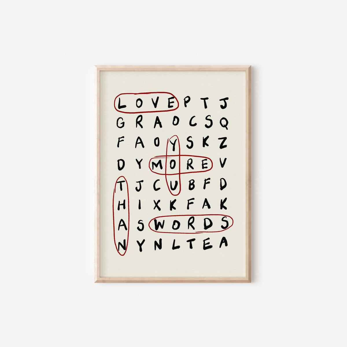 Love You More Than Words Crossword