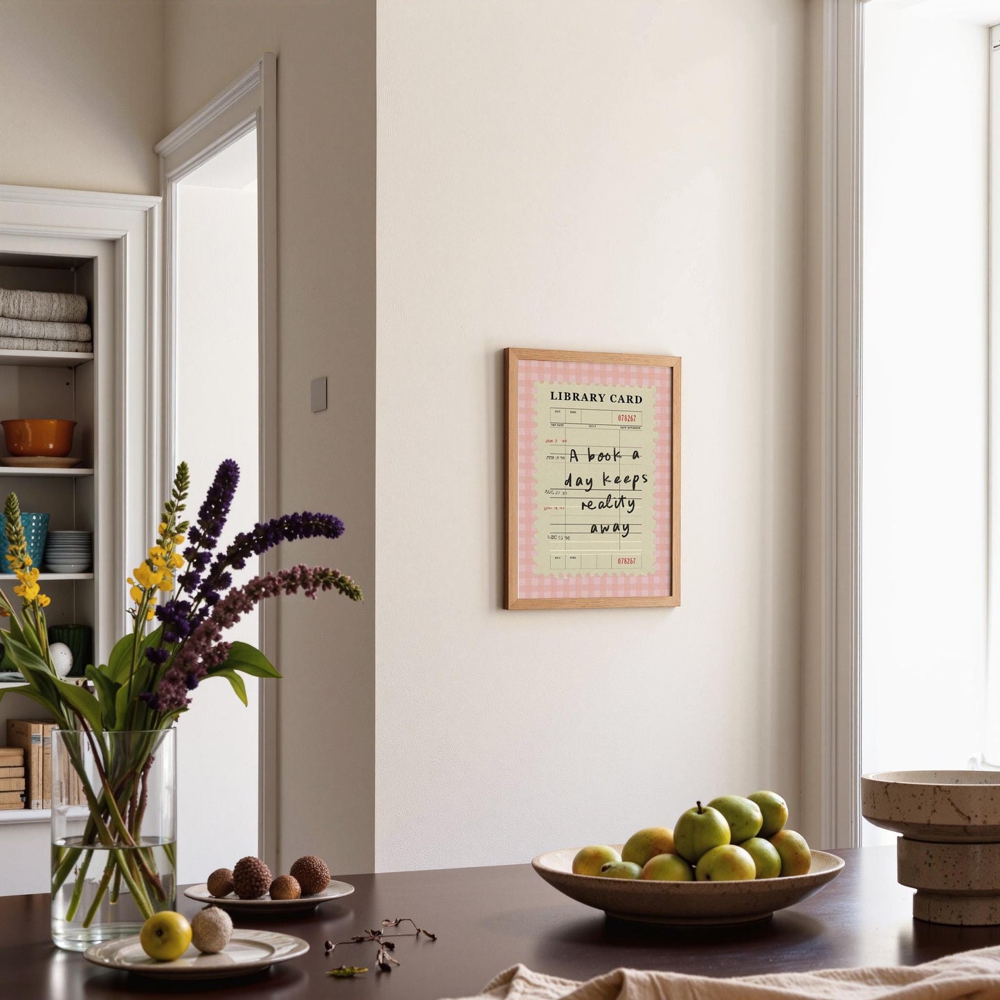 A Book A Day Keeps Reality Away Pink