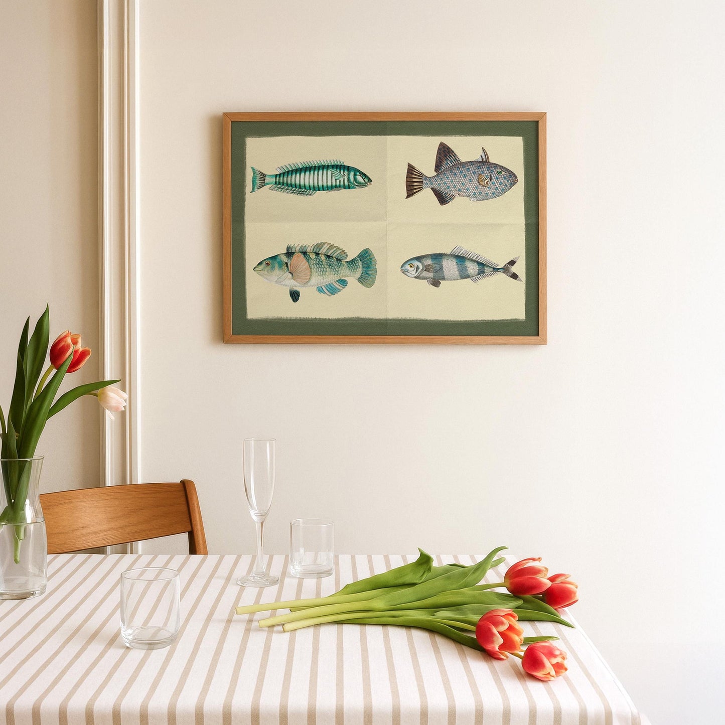 Four Fish Green Blue