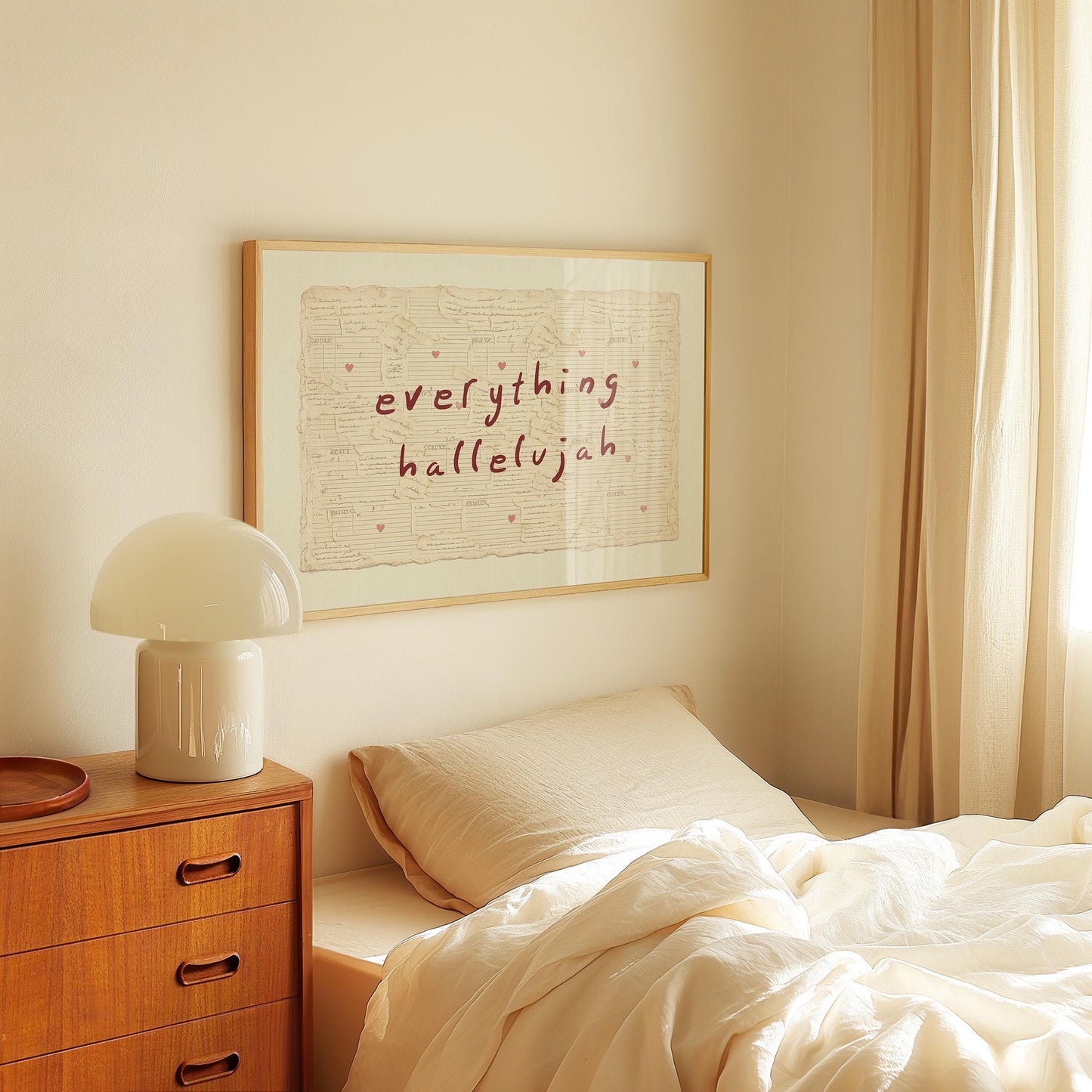Everything Hallelujah Vintage Love Letter Horizontal
