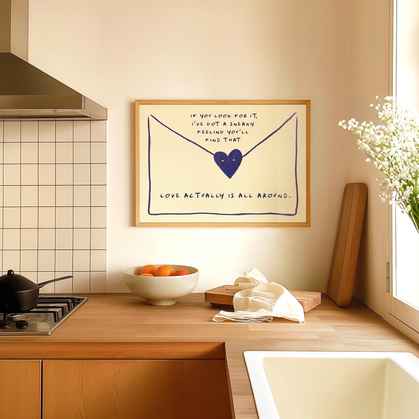 Love Actually Is All Around Love Letter Blue