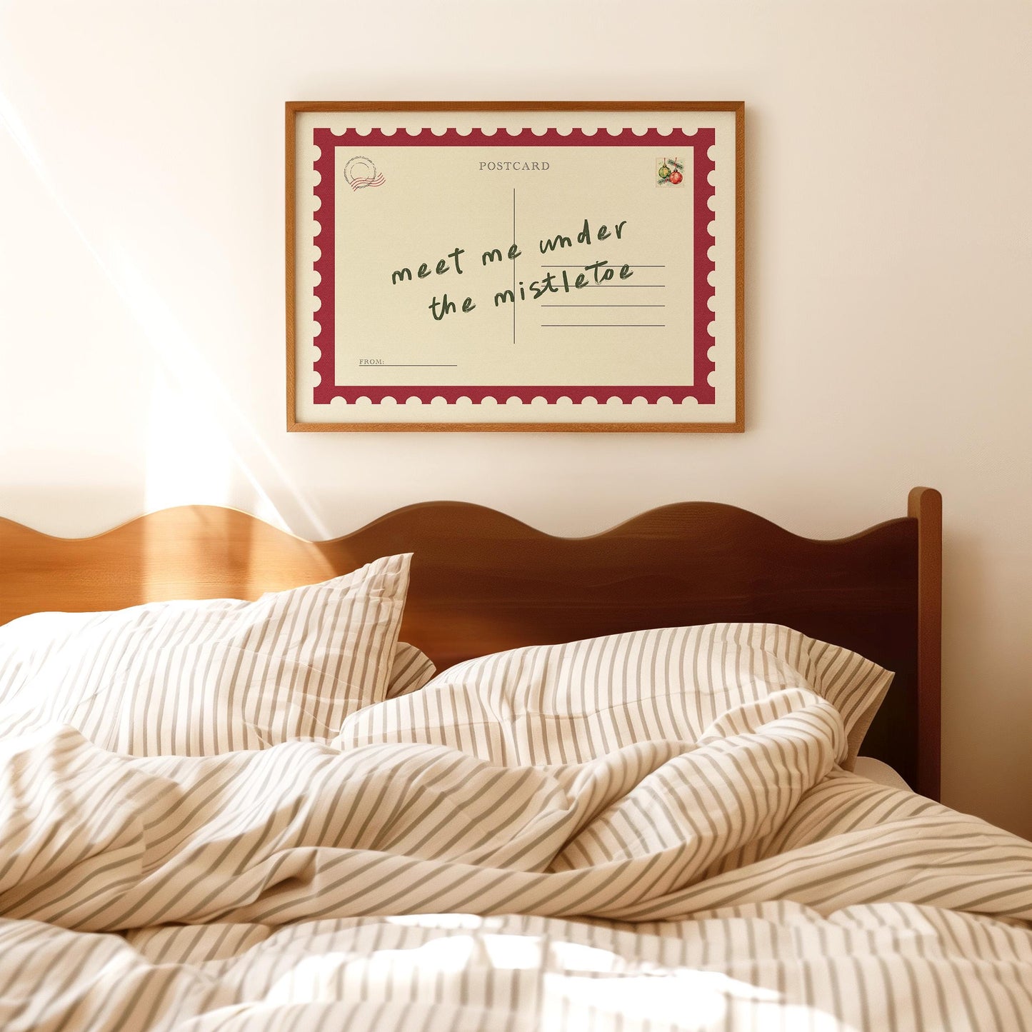 Meet Me Under The Mistletoe Postcard