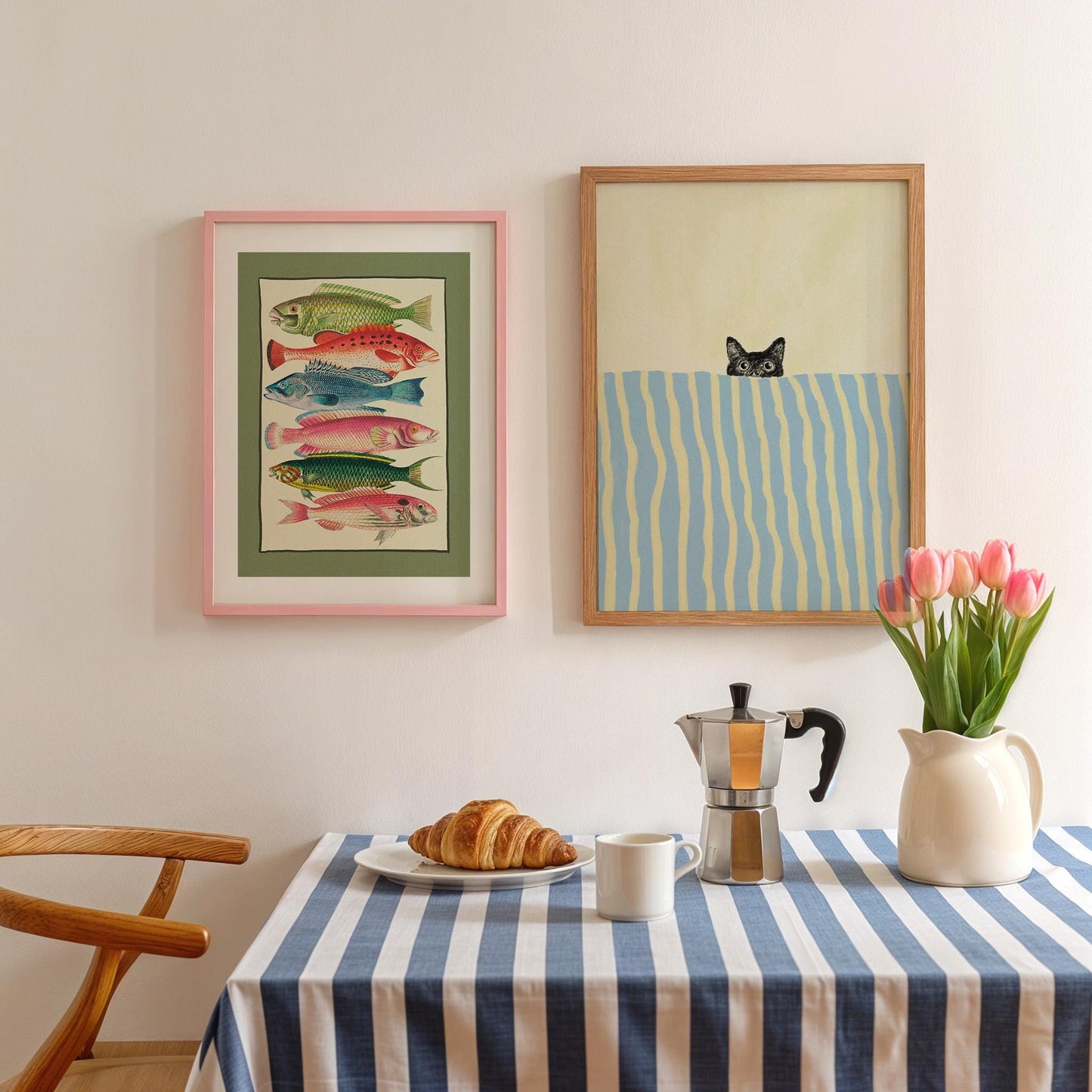 Colourful Fish Illustration Green