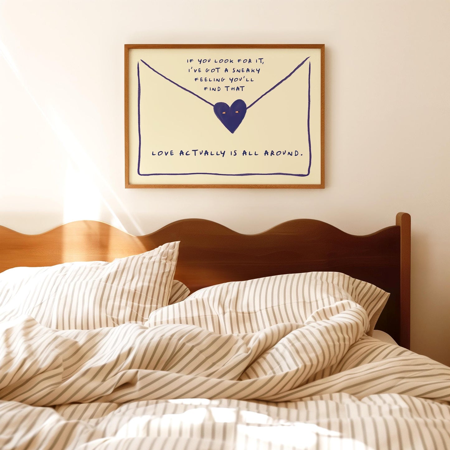 Love Actually Is All Around Love Letter Blue