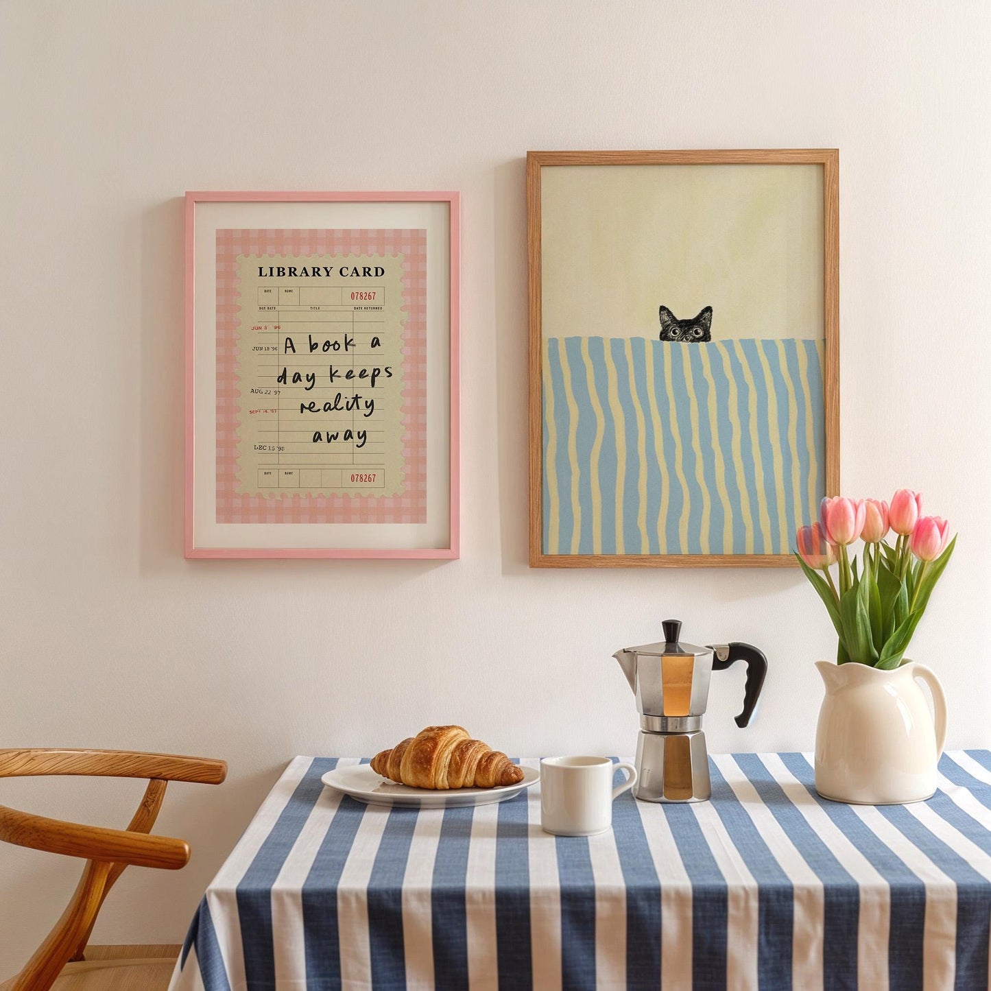 A Book A Day Keeps Reality Away Pink