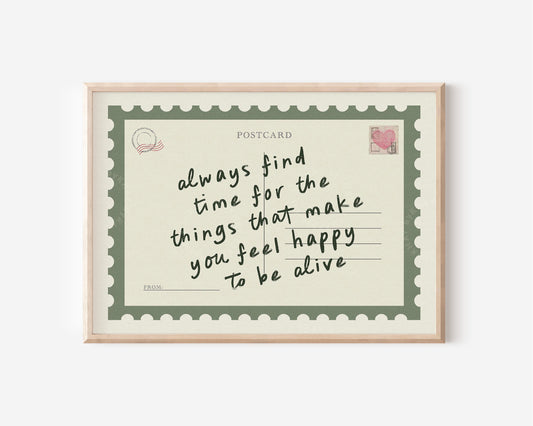 Always Find Time Green