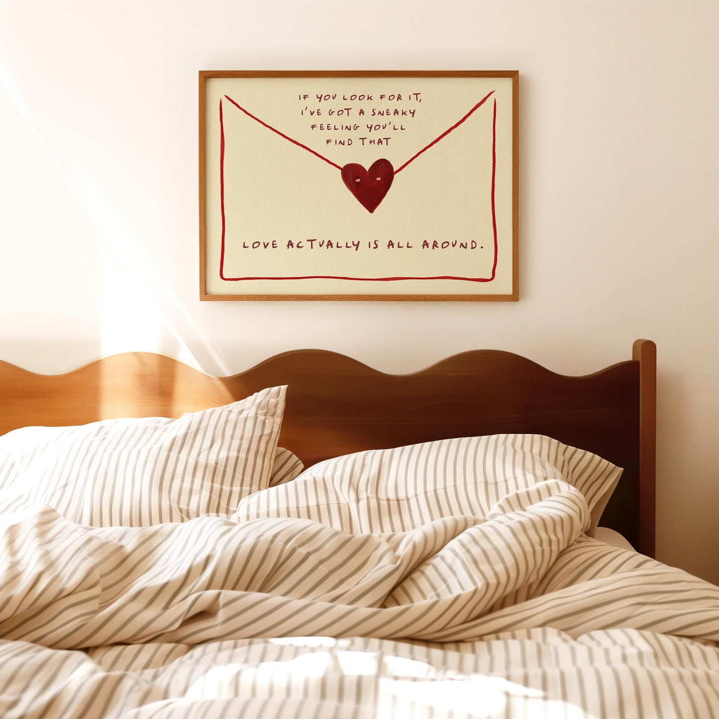 Love Actually Is All Around Love Letter Red