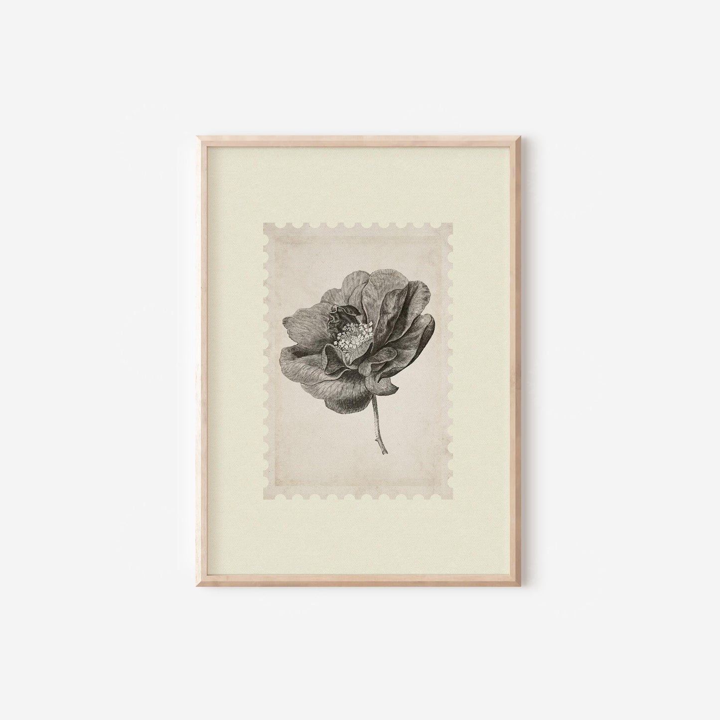 Floral Botanical Neutral Vintage