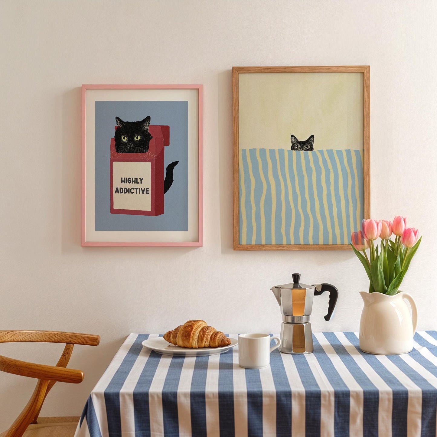 Highly Addictive Black Cat Blue