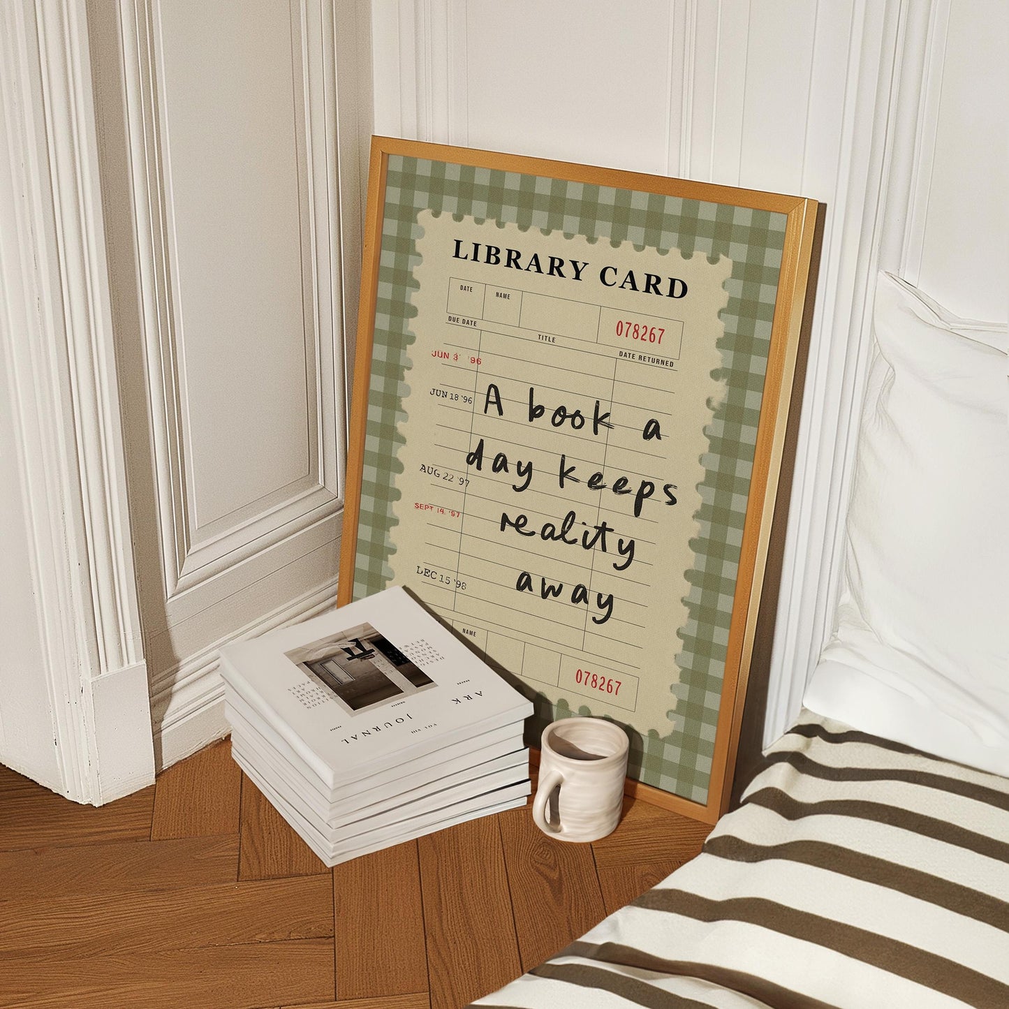 A Book A Day Keeps Reality Away Green