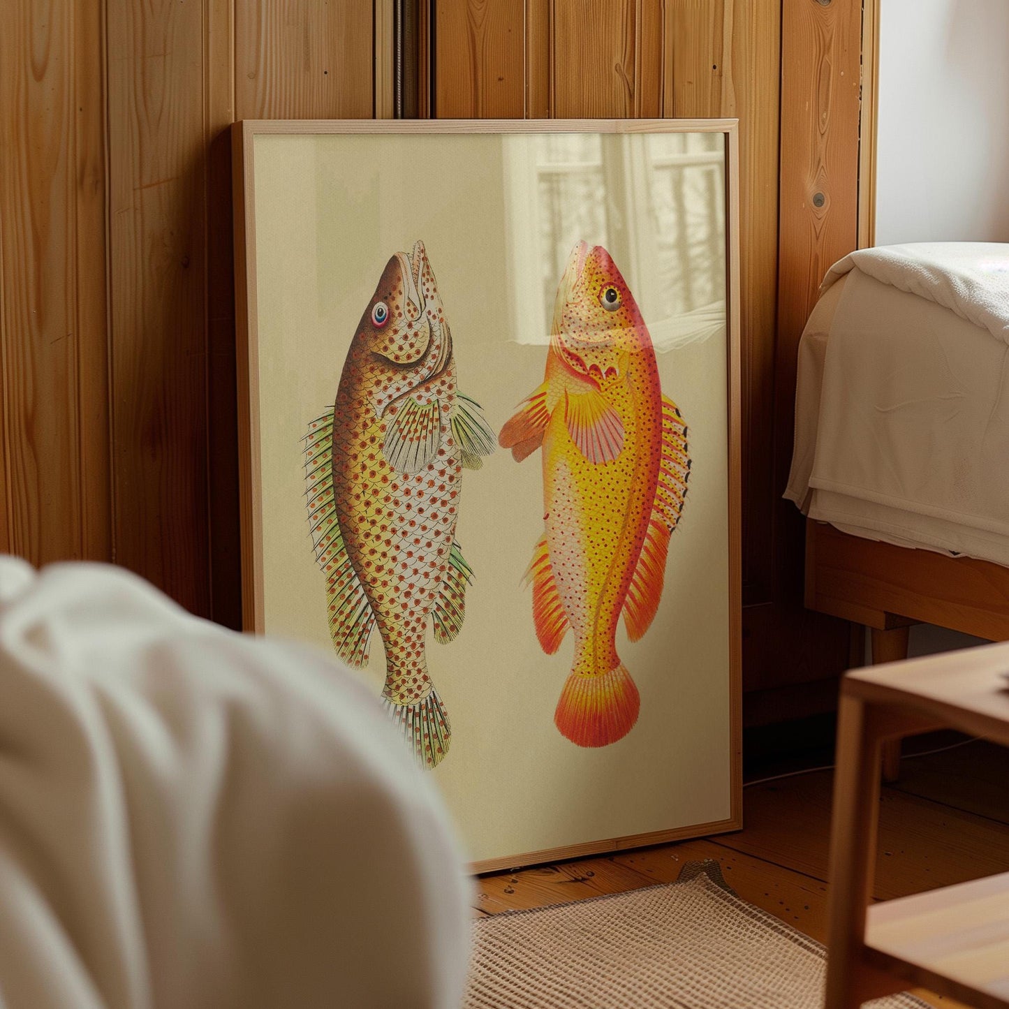 Fish Art Pink Orange