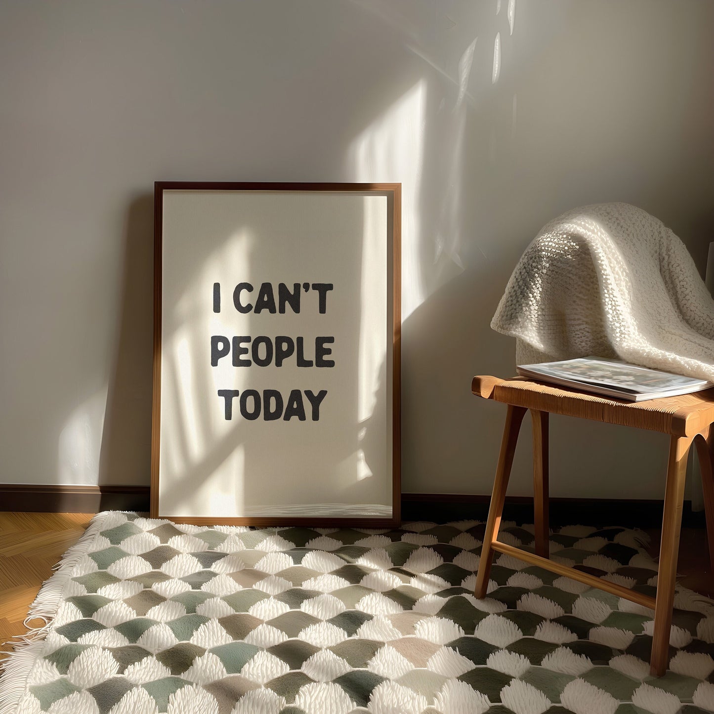 I Can't People Today Print