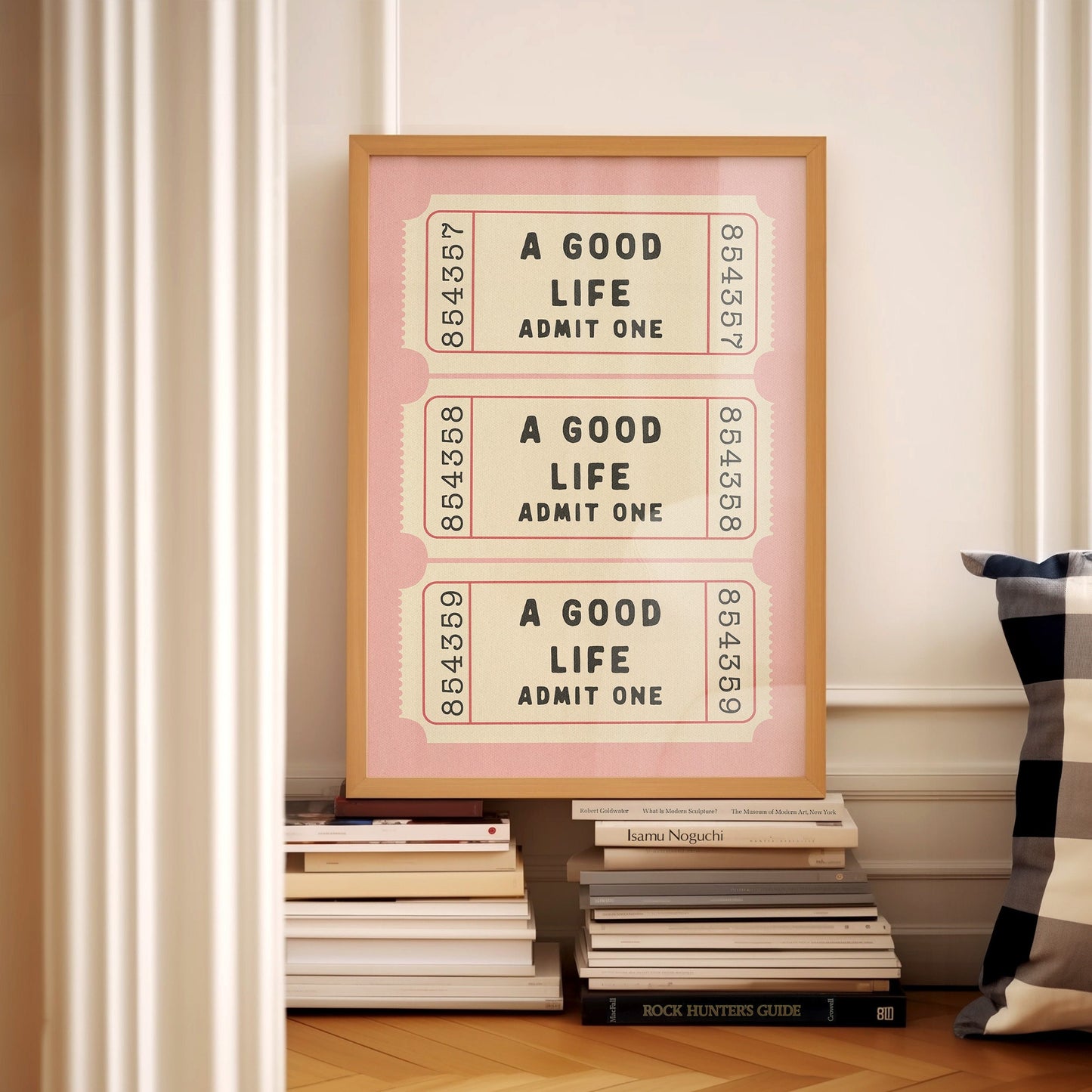 A Good Life Ticket Print