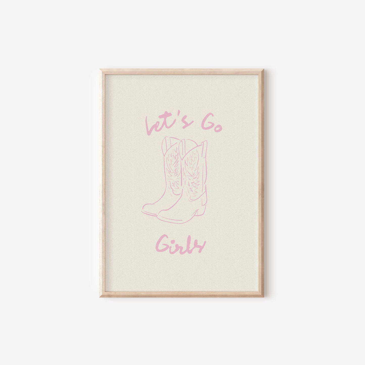 Let's Go Girl's Print
